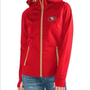 49ers NFL Light Weight Full Zip Jacket